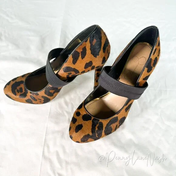 Jessica Simpson Sacha Leopard Print Pumps Size 8 - Picture 10 of 10